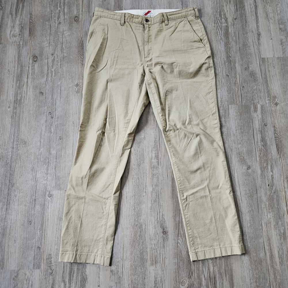 Best Made Co. Men's Light Tan Khaki Chino Cotton Linen Blend Pants 36x32